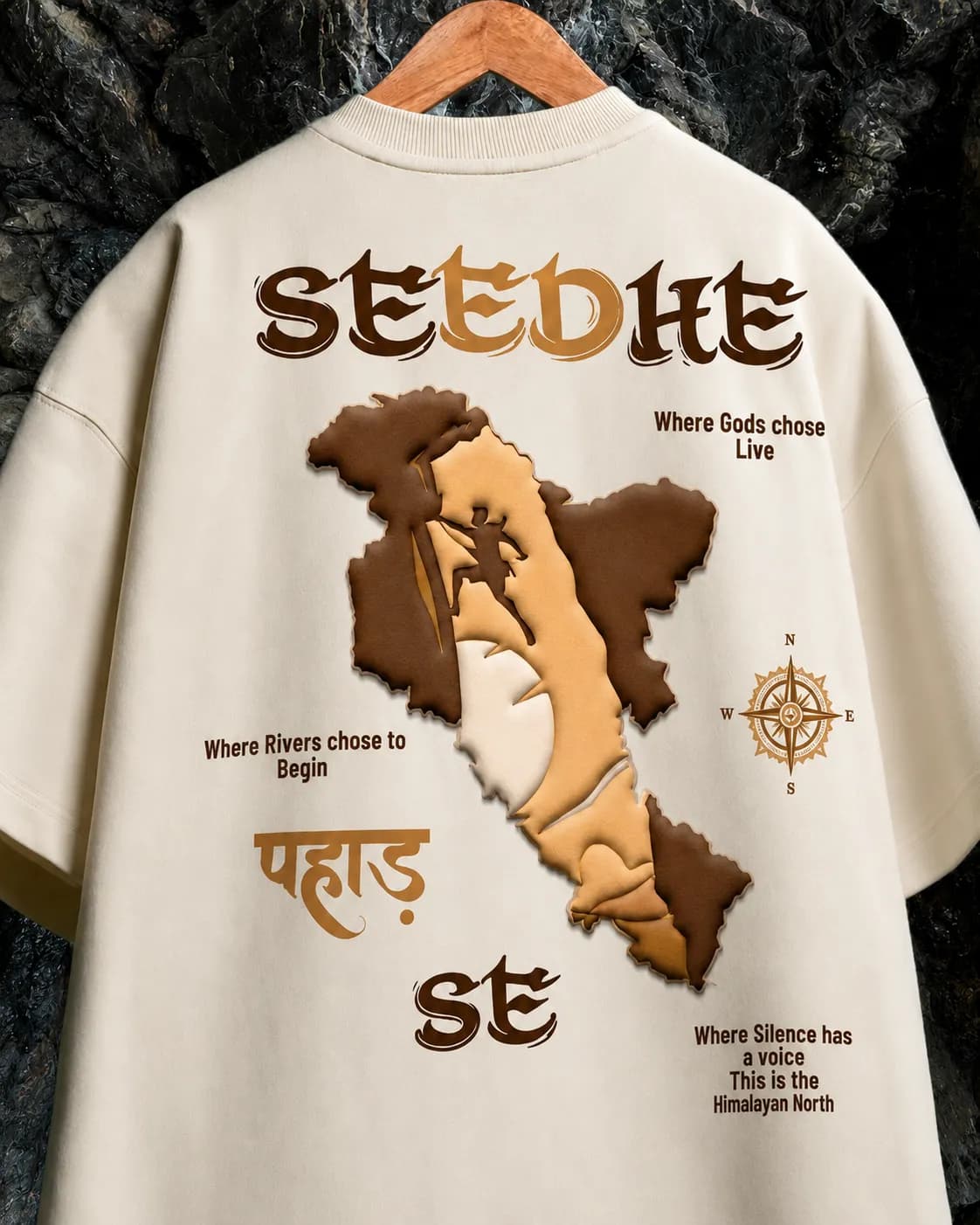 Seedhe Pahad Se graphic tee from Slugsera